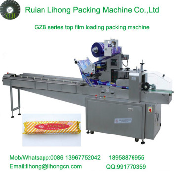 Gzb-450A Almofada De Alta Velocidade Tipo Automático Thin Biscuit Fluxo Wrapping Machine